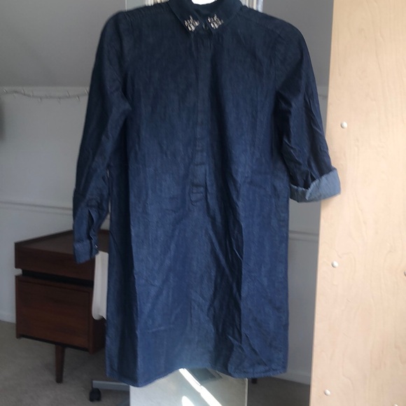 NWT LOFT Denim Petite Dress SP - Picture 7 of 11